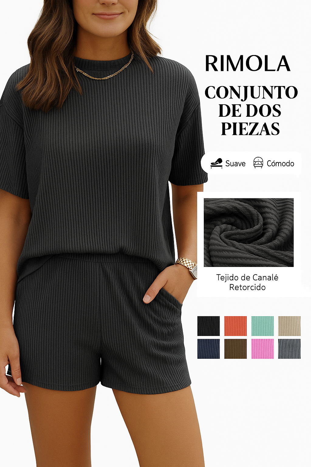 Conjunto Casual Texturizado para Mujer