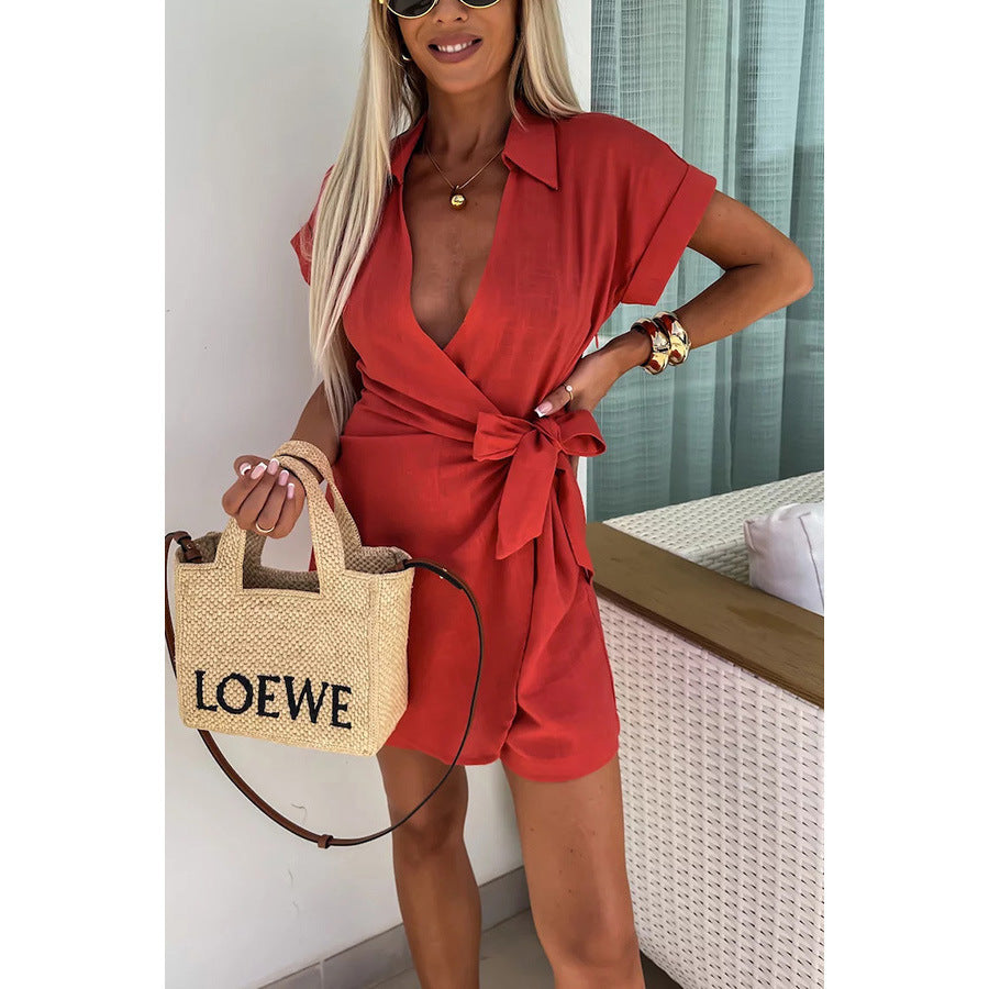 Vestido Casual con Escote en V para Mujer