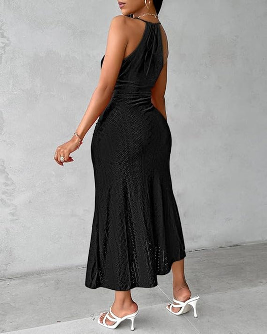 Vestido Maxi de Playa con Cintura Alta