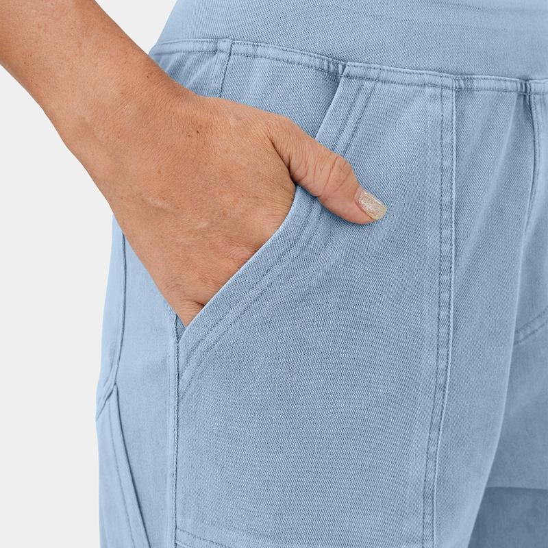 Jeans Deportivos de Pierna Ancha para Mujer