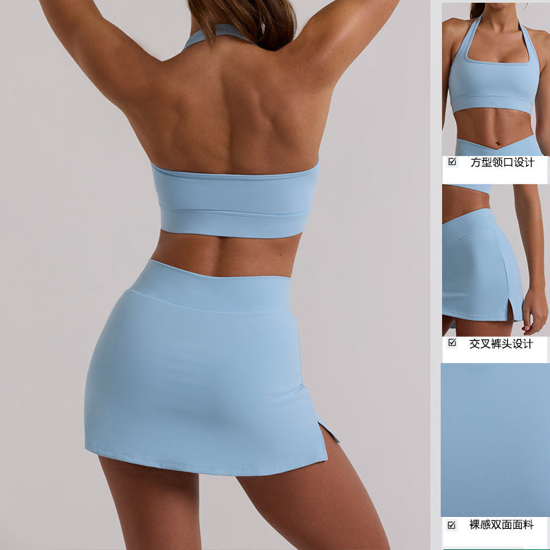 Conjunto de 2 Piezas de Faldas Tipo Yoga para Mujer