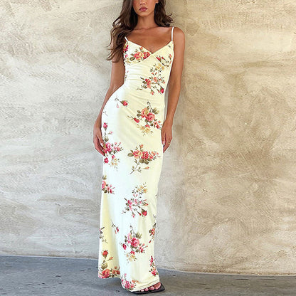 Vestido Cami Ajustado con Estampado Floral para Mujer