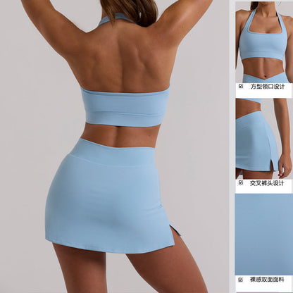 Conjunto de 2 Piezas de Faldas Tipo Yoga para Mujer